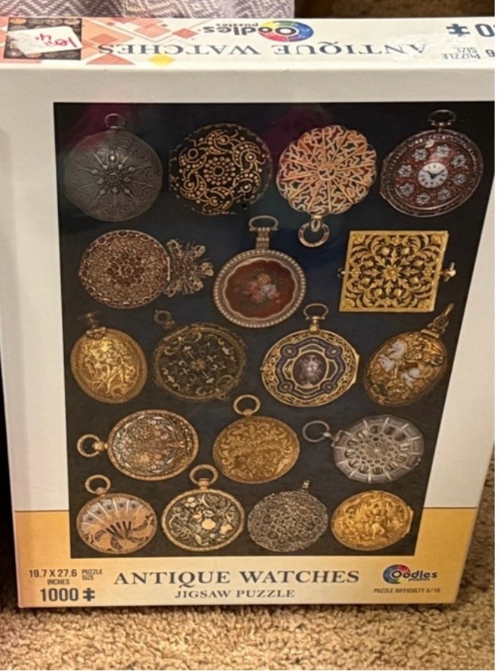 Antique Watches Jigsaw Puzzle - Gold and Black Wall Art
